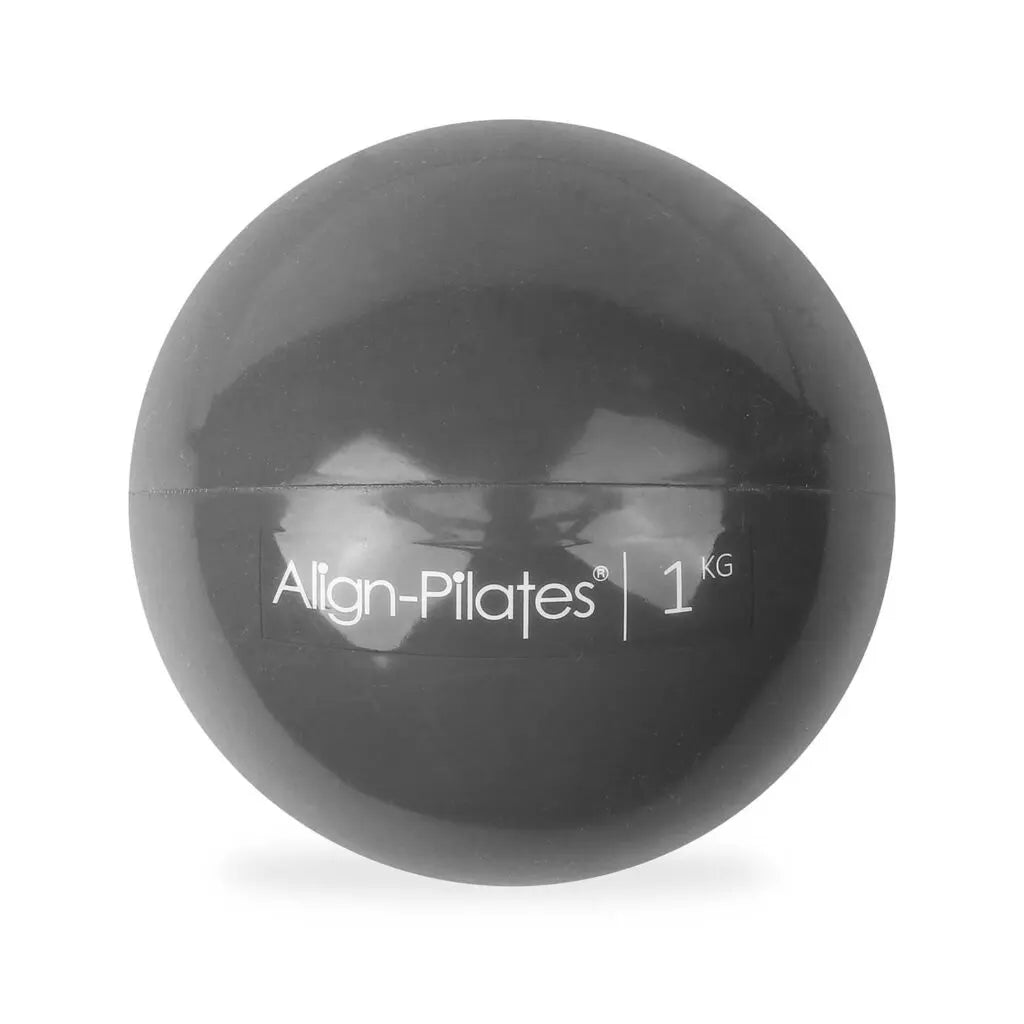 Align Pilates Soft Weight 1 kg in Graphite mit weicher PVC-Schale