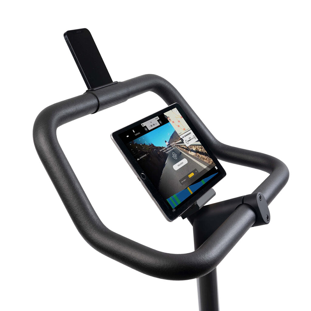 Stil-Fit Ergometer PURE – Detail Tablet- und Handyhalterung