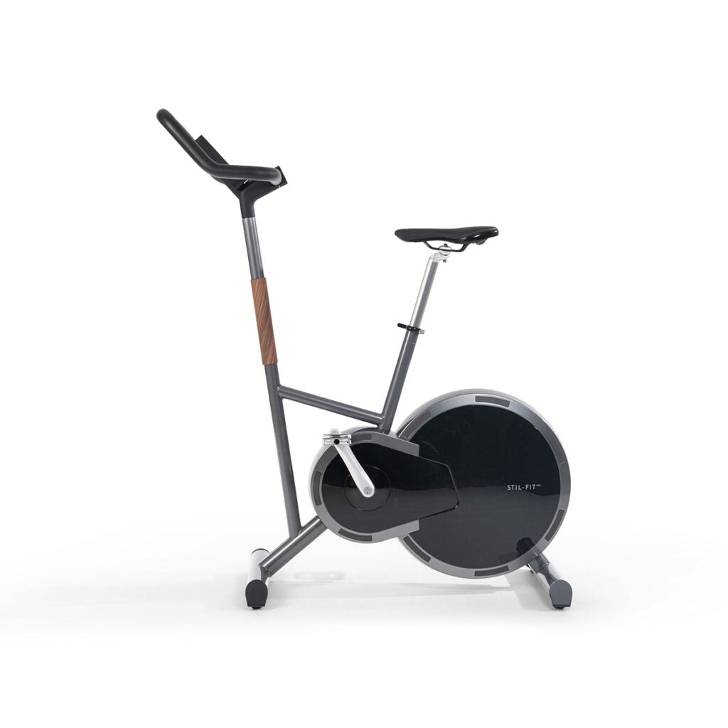 Stil-Fit Ergometer PURE White Edition Walnuss – Detail Sattel